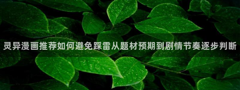 漫画岛漫画大全:灵异漫画推荐如何避免踩雷从题材预期到剧情节奏逐步判断